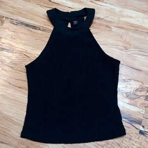 Black Halter Top